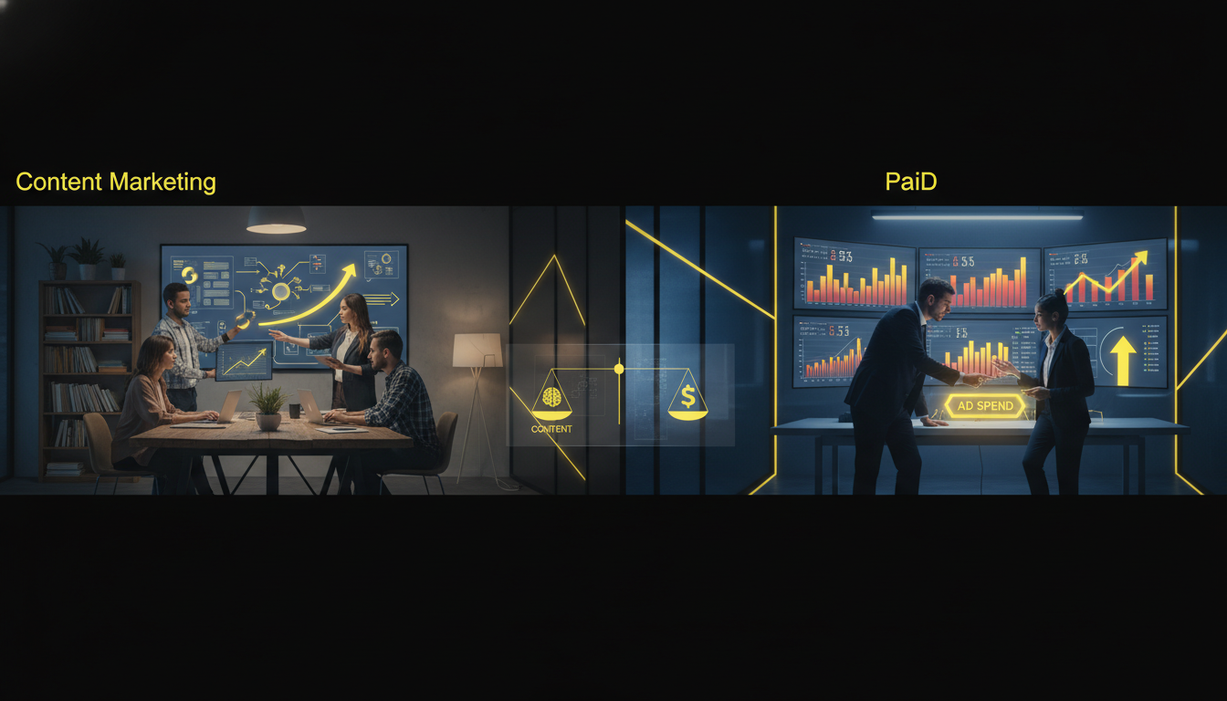 The ROI of content marketing vs paid advertising